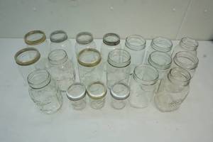 lot 74 image: Kerr and Ball jars