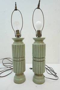lot 108 image: table lamps