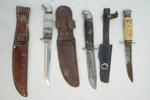lot 129 image: hunting knives