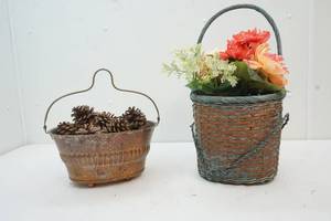 lot 361 image: metal baskets