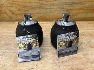 lot 30 image: BETTER HOMES & GARDENS Lot of 2- Tabletop Torches