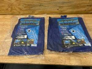 lot 31 image: Lot of 2 All Purpose Tarps- 6ft x 8ft