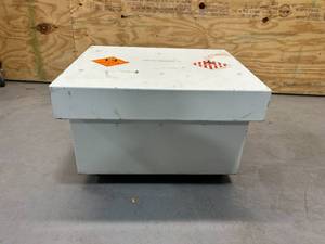 lot 75 image: Portable Explosion Containment Safety Chest on Casters