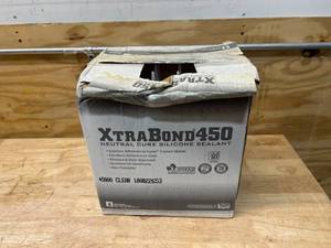 lot 40 image: PREMIER BUILDING SOLUTIONS Case of Xtra Bond 450 Neutral Cure Silicone Sealant- Clear (24 tubes)