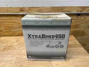 lot 60 image: PREMIER BUILDING SOLUTIONS Case of Xtra Bond 450 Neutral Cure Silicone Sealant- Clear (24 tubes)