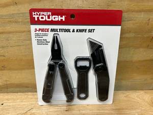 lot 108 image: HYPER TOUGH 3-Piece MultiTool Knife Set