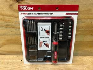lot 109 image: HYPER TOUGH 24-Piece Quick-Load Screwdriver Set
