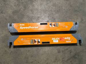 lot 3 image: BORA 30 in. H Heavy Duty Steel Speedhorse Sawhorse with Auto Release Legs 1500 lbs. Capacity (2-Pack) Customer Returns See Pictures