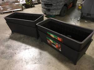lot 45 image: Lot of Vigoro 44.5 in. W x 15.25 in. H Easy Grow Elevated Resin Garden Bed Large Customer Returns See Pictures