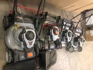 lot 1 image: Pallet of Assorted Lawn Mowers Various Models and Conditions Customer Returns See Pictures