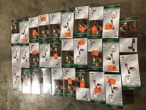 lot 6 image: Lot of Assorted Defiant Castle Entrance Door Handleset with Hartford Interior Knob   Customer Returns See Pictures
