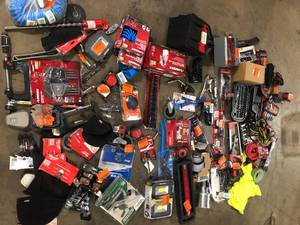 lot 11 image: Lot of Assorted Hand Tools and Hardware Various Models and Conditions  Customer Returns See Pictures