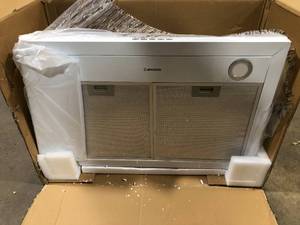 lot 29 image: 30 in. 450 CFM Convertible Wall-Mounted Pyramid Range Hood in White by Ancona Customer Returns See Pictures