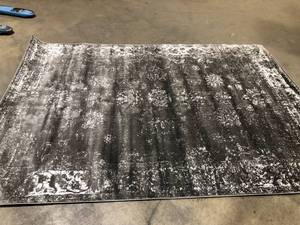 lot 36 image: Sofia Collectin Vintage Dark Grey 7X1 Rug by Unique Loom  Customer Returns See Pictures