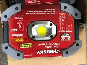 lot 42 image: 21 Pieces Husky 1000 Lumens LED Utility Light  Customer Returns See Pictures