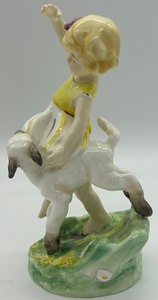 lot 382 image: Vintage Royal Worcester April Porcelain Figurine 3416