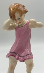 lot 389 image: Vintage Royal Worcester Wednesdays Child is Full of Woe Porcelain Figurine 3258