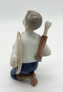 lot 302 image: Bing & Grndahl Boy with Bow and Arrow Porcelain Figurine #2327