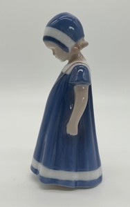 lot 238 image: Bing & Grndahl Girl in Blue Dress Porcelain Figurine  #1574