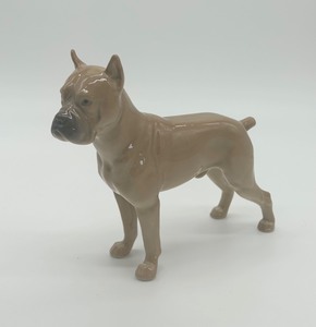 lot 237 image: Bing & Grndahl Standing Boxer Porcelain Figurine #2212