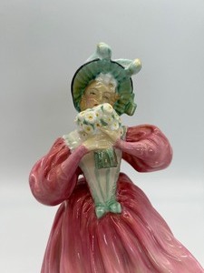 lot 51 image: Royal Doulton Marguerite Porcelain Figurine HN 1928