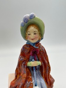 lot 62 image: Royal Doulton Little Lady Make Believe Porcelain Figurine HN 1870