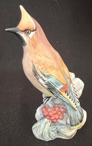 lot 168 image: Royal Worcester Waxwing Bird Figurine 3648