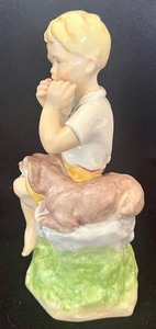 lot 200 image: Royal Worcester June Boy Harmonica Porcelain Figurine  HN 3456