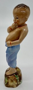 lot 354 image: Royal Worcester Burmah Boy Porcelain Figurine 3068