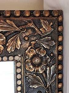 lot 4 image: Ornate Wood-Framed Mirror