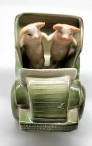 lot 157 image: German Fair Souvenir Pink Pigs