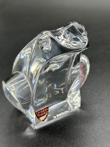 lot 328 image: Orrefors Crystal Frog Figurine