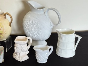 lot 40 image: Variety of Vintage Pitchers and Creamers