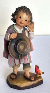 lot 432 image: Ferrandiz Anri Folk Art Carved Figurine Hispanic Girl