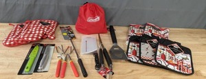 lot 102 image: NEW BBQ Oven Mits, Potholders, BBQ Tools, Coleman Camping Cookware, & More K