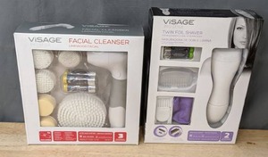 lot 105 image: NEW Visage Pro Style Twin Foil Shaver & Facial Cleanser K
