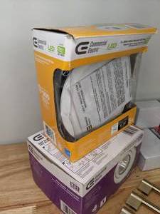 lot 112A image: Collection of NEW Home Improvement Items Blinds, Vent Covers, Lights, Etc.. G