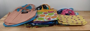 lot 154 image: NEW Assortment of Reusable ToteCarry Bags K