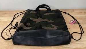 lot 18 image: Coach F72926 Terrain Drawstring Pixelated Camo Print Backpack K