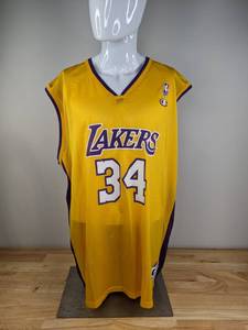 lot 59 image: Champion Shaquille ONeal Los Angeles Lakers NBA Basketball Jersey Size XXL K