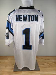 lot 62 image: Reebok Cam Newton Carolina Panthers NFL Football Jersey Size 52XL K