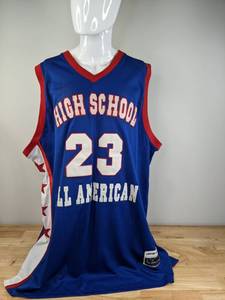 lot 40 image: Limited Edition Lebron James High School All American Basketball Jersey Size 604XL K