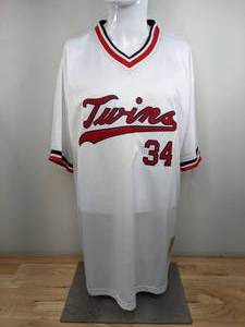 lot 11 image: Brand New Kirby Puckett Minnesota Twins MLB Baseball Jersey Cooperstown Authentic Collection Size 563XL K