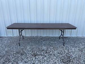 lot 80 image: Heavy Duty Wood Folding Table N