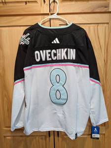 lot 48A image: Brand New Adidas Alex Ovechkin Washington Capitals 2023 All Star Eastern NHL Hockey Jersey Mens 52 Large I