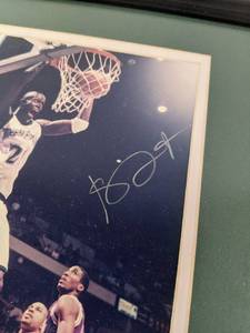 lot 5A image: Beautiful Certified Kevin Garnett Autographed Framed Photo Set NBA Basketball Minnesota Timberwolves Boston Celtics I