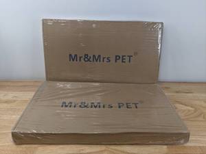 lot 98A image: (2) NEW Mr. & Mrs. Pet Halloween Theme Cat Houses T