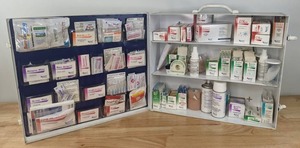 lot 27A image: Cintas First Aid & Safety Employee First Aid Station with First Aid Products N