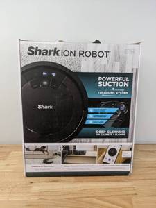 lot 25A image: NEW Shark ION Robot Vacuum Wi-Fi Connected RV754, Black N