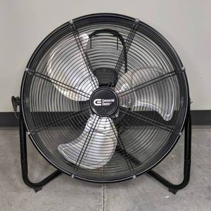 lot 29A image: Commercial Electric 3-Speed High Velocity Floor Fan, Black F